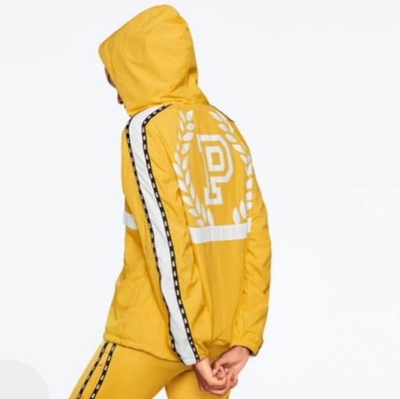 VS PINK Yellow Pullover Windbreaker - Picture 1 of 5